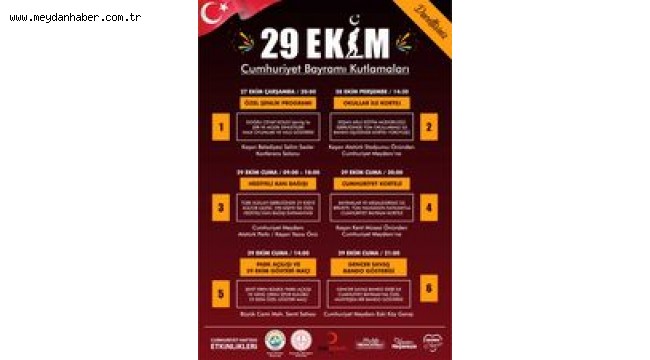 Keşan Belediyesi'nden 3 Günlük Dolu Dolu Cumhuriyet Kutlamaları