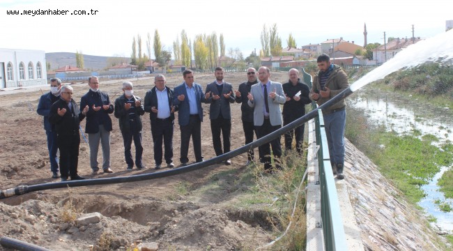 MAHMUDİYE KAPALI PAZARYENİN SU KUYUSU AÇILIŞI GERÇEKLEŞTİRİLDİ