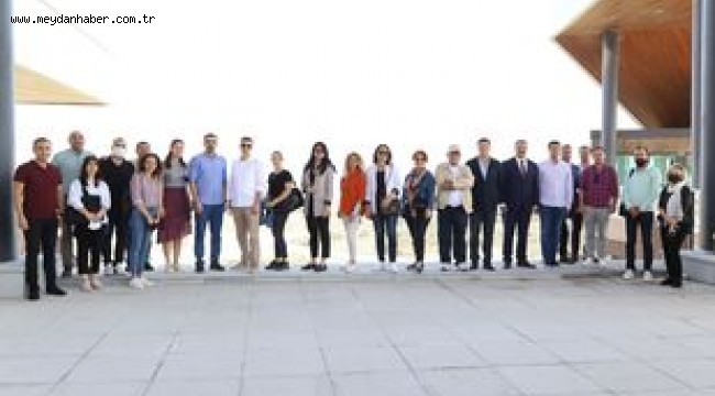 MERSİN BÜYÜKŞEHİR BELEDİYESİ YÖNETİCİLERİ EXPO 2021 ALANINI ZİYARET ETTİ