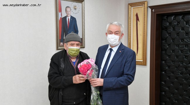 Salim amcadan Başdeğirmen'e teşekkür ziyareti