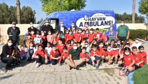 TARSUS BELEDİYESİ İLE MİLLİ EĞİTİM MÜDÜRLÜĞÜ'NDEN ÖĞRENCİLERE HAYVAN SEVGİSİ AŞILAYACAK ADIM