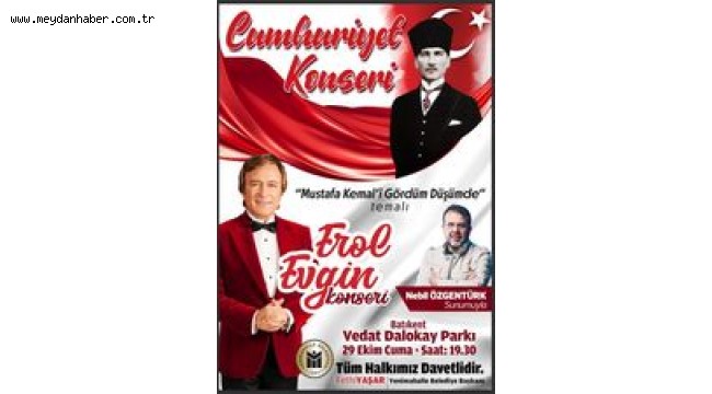 *Yenimahalle'de Erol Evgin'den Cumhuriyet Konseri