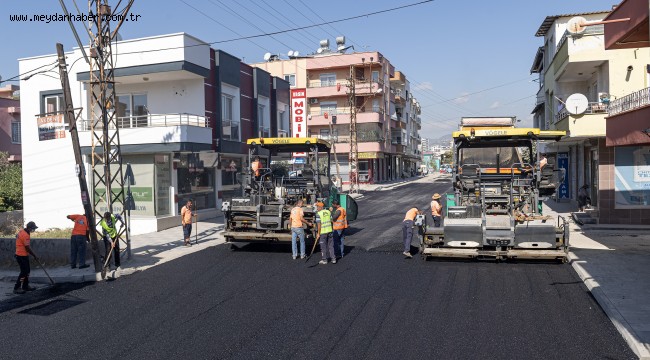YOL VE KALDIRIMLAR YENİLENİYOR, TALEPLER HIZLA KARŞILANIYOR BÜYÜKŞEHİR, TOROSLAR'DA YOL VE KALDIRIMLARI YENİLİYOR