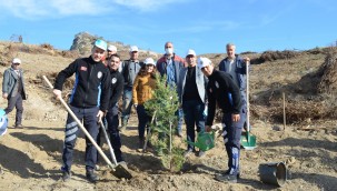 Ahmetli'de Geleceğe Nefes İçin 2 Bin Fidan Toprakla Buluştu