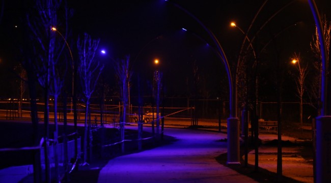 Balyanoz Sahil Parkı gece bir başka güzel olacak
