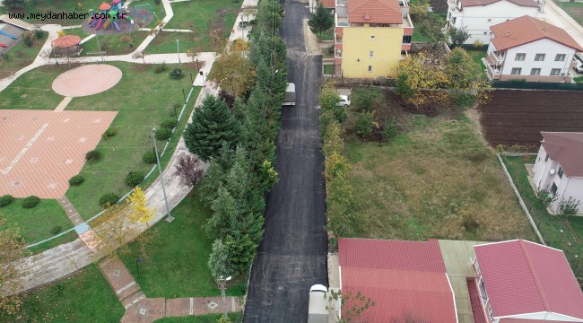 Başiskele Cevizlik Caddesi asfaltlandı