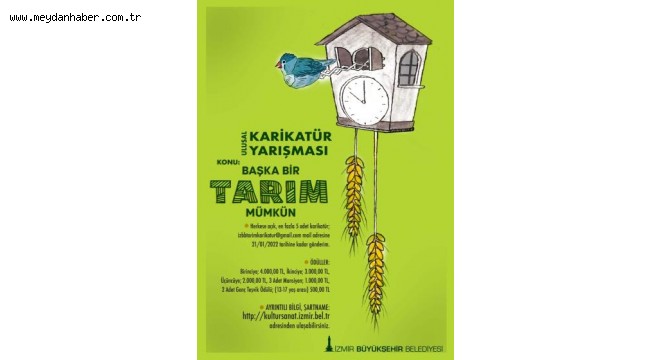 "Başka Bir Tarım Mümkün" temalı ulusal karikatür yarışması için başvurular başladı