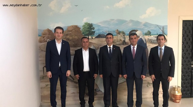 BAŞKAN HEM AĞIRLADI HEM MÜJDE VERDİ