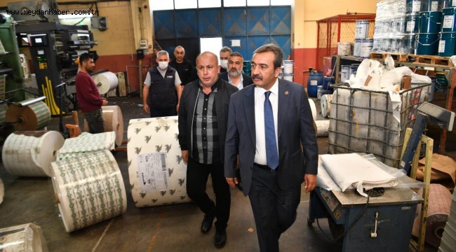 Başkan Soner Çetin'den işyeri ziyaretleri