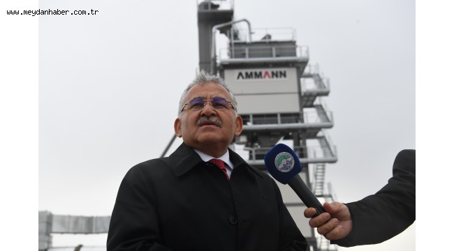 BÜYÜKŞEHİR'İN YENİ ASFALT PLENTİ, SAATTE 240 TON ASFALT ÜRETECEK