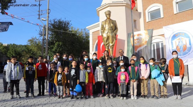 ÇAMLIK 10 KASIM'DA ATATÜRK HEYKELİNE KAVUŞTU