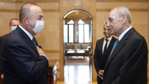 Dışişleri Bakanı Çavuşoğlu, Beyrut'taki resmi temasları çerçevesinde Lübnan Meclis Başkanı Nebih Berri ile bir araya geldi.