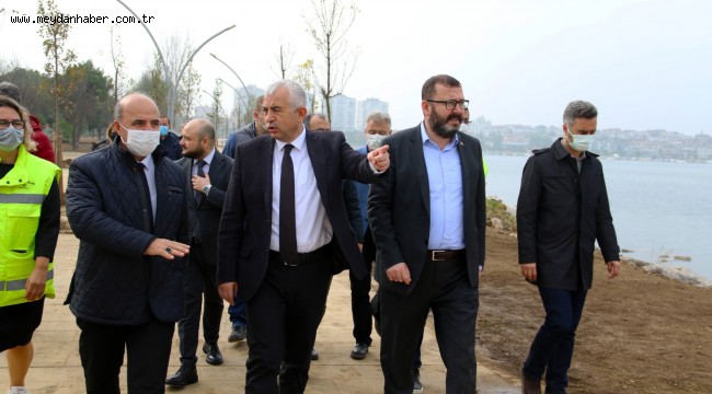 Gündoğdu, Darıca'da BİK Sosyal Tesisi ile Balyanoz Koyunu inceledi