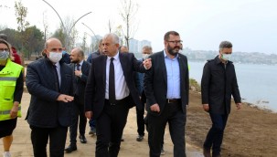 Gündoğdu, Darıca'da BİK Sosyal Tesisi ile Balyanoz Koyunu inceledi