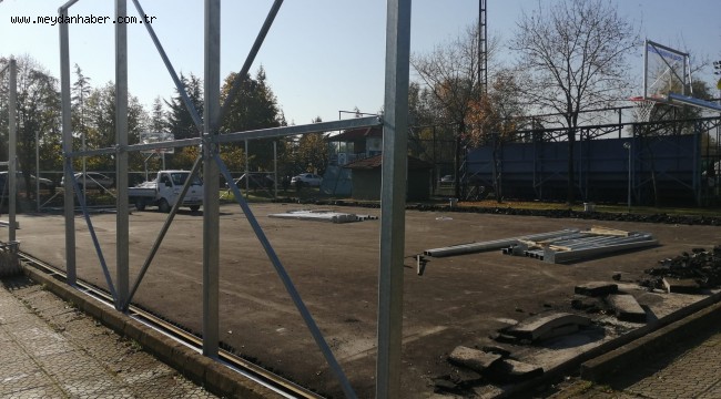 İzmit Ferruh Duygu Spor Tesislerinde yenileme çalışması