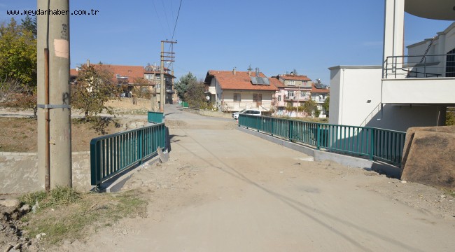 Keçeci'de tehlike arz eden köprü yenilendi
