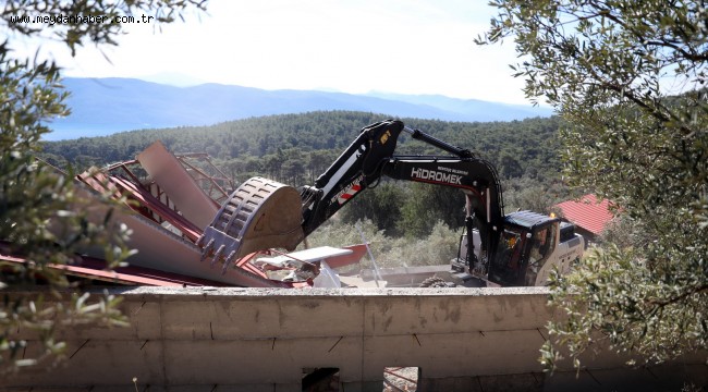 Menteşe'de 6. Etap Yıkım Çalışmasına Başlandı