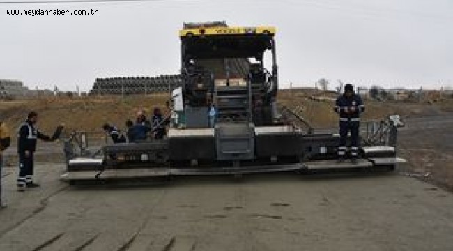 SÜLEYMANPAŞA OTOGARI BAĞLANTI GÜZERGAHLARINDA BETON YOL SERİMİ TAMAMLANDI