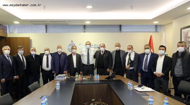 TAŞDELEN KÖY MUHTARLARIYLA BİR ARADA 