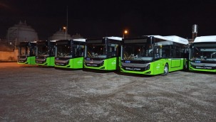 5 körüklü otobüs Büyükşehir'e teslim edildi