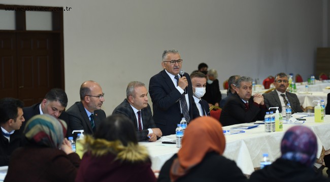 BAŞKAN BÜYÜKKILIÇ, 22 GÜNDE 13 İLÇEDE 533 MUHTAR İLE GÖRÜŞTÜ