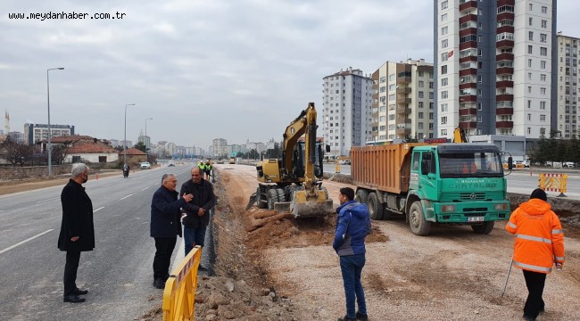 BAŞKAN BÜYÜKKILIÇ'TAN RAYLI SİSTEM HATTINDA İNCELEME