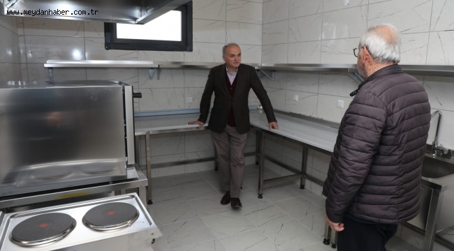 BAŞKAN ÖZLÜ EĞİTİM MUTFAĞINI İNCELEDİ