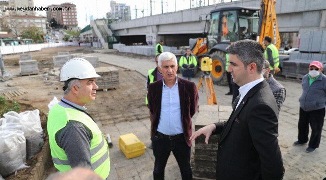 Başkan Yüksel'den Neyzen Tevfik Meydanı yenileme çalışmalarına ziyaret