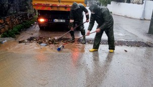 BELEDİYE EKİPLERİNDEN ANINDA MÜDAHALE