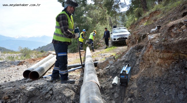 Büyükşehir'den Fethiye'nin Kırsal Mahallesi Söğütlü'ye İçme Suyu