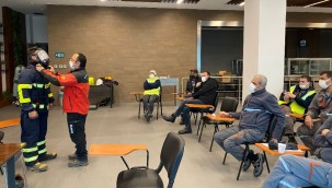 Büyükşehir İtfaiyesinden Çanakkale'de eğitim