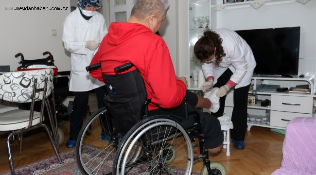 ÇANKAYALILAR EVDE SAĞLIK HİZMETİ ALIYOR   