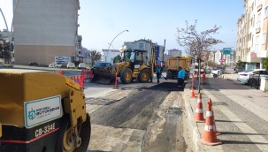 Gebze'de bozulan yollar asfaltlanıyor