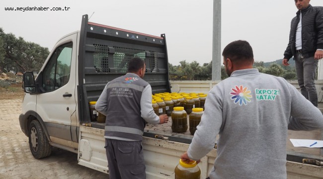 HBB'DEN VATANDAŞLARA ÜCRETSİZ ZEYTİNYAĞI