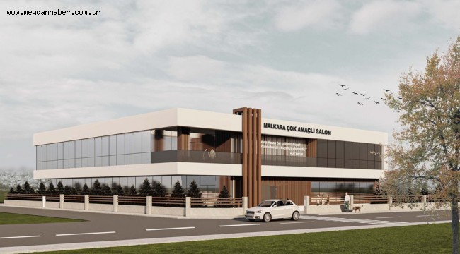 MALKARA ÇOK AMAÇLI SALON'UN YAPIMINA BAŞLANDI