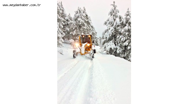 Menteşe'de Kar Mesaisi