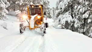 Menteşe'de Kar Mesaisi