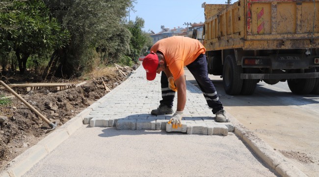 Özdere Yeni  Kaldırımlara Kavuştu