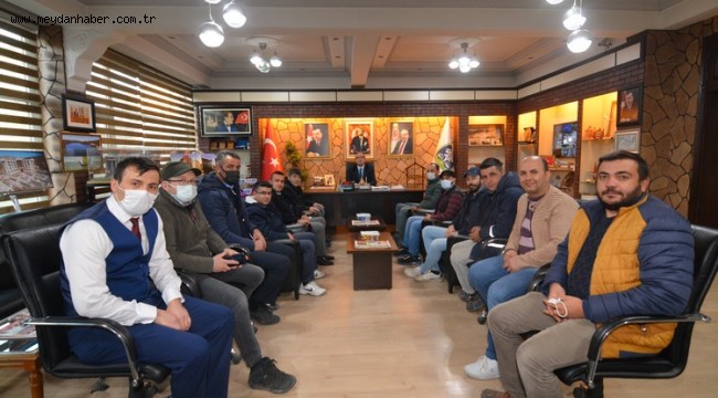 SANDIKLI GARDAŞ YARENLERDEN BAŞKAN MUSTAFA ÇÖL'E ZİYARET