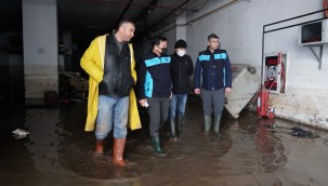 Başkan Aras Su Taşkınlarına Karşı Tüm İmkanları Seferber Etti