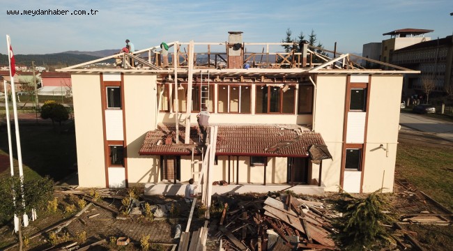 BEYCİLER MAHALLE KONAĞININ RESTORASYONU SÜRÜYOR