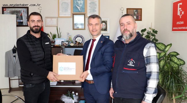 Büyükşehir'den muhtarlara temizlik malzemesi ve dezenfektan desteği