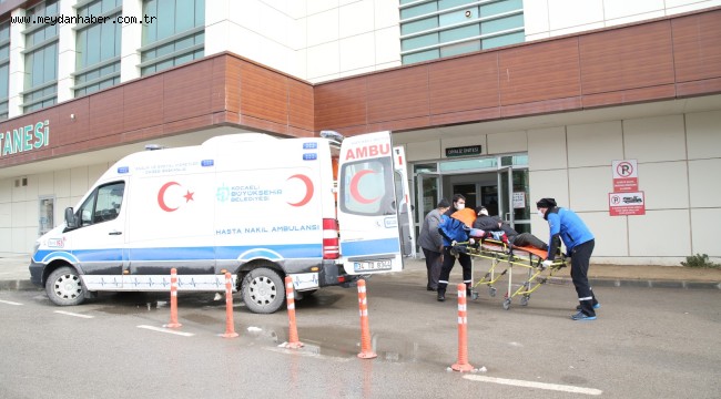 Hasta nakil ambulansları kara kışta görev başında