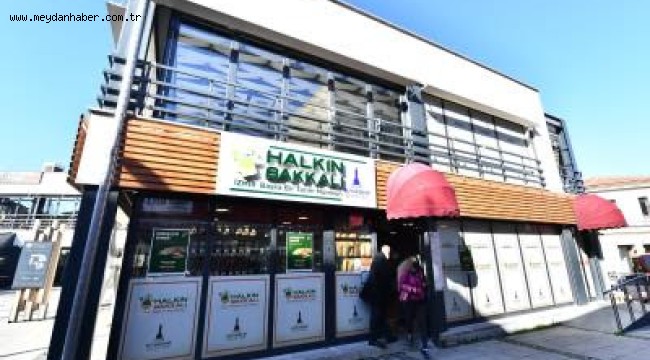 İzmir Metro A.Ş. personeline Halkın Bakkalı'ndan gıda çeki