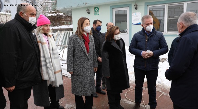 KAR YAĞIŞI NEDENİYLE MAĞDUR OLAN İŞLETMECİLERE "DESTEK İÇİN HAZIRIZ" DEDİ