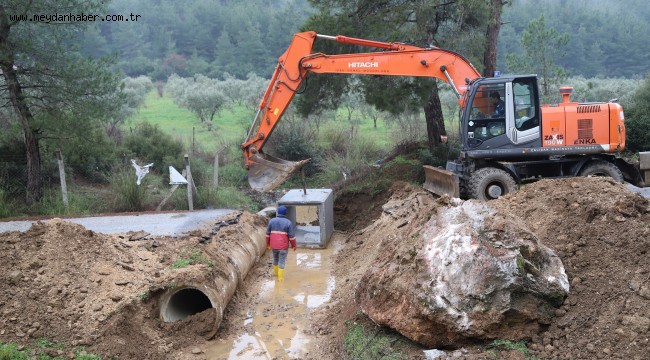 Menderes'te sel ve taşkınlara karşı seferberlik