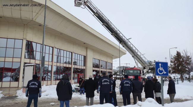 OTOBÜS TERMİNALİ'NDE ÖNLEM ALDI