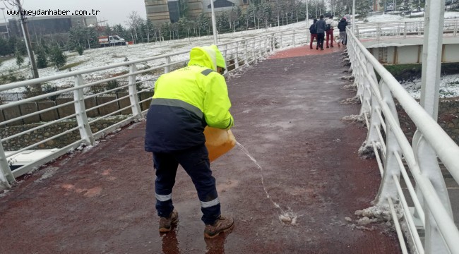 Yaya güvenliği için üstgeçitlerde çalışma