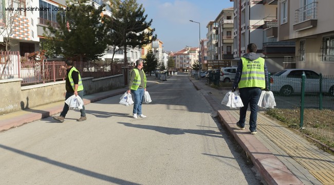 ALTINDAĞ'DA HER HANEYE ÇÖP POŞETİ