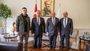 Başkan Soyer'e Erzincan'dan Cittaslow ziyareti